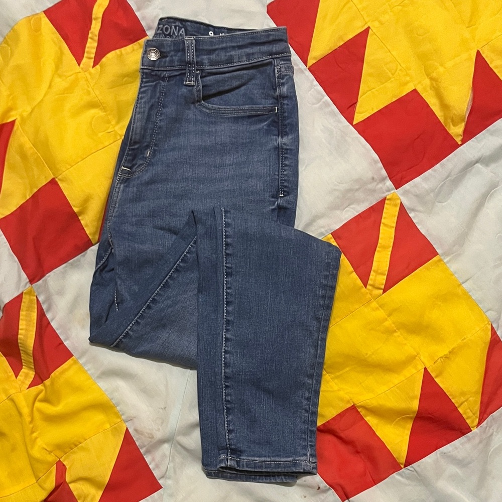 Arizona Jean Company High Rise Dark Blue Skinny Jeans
